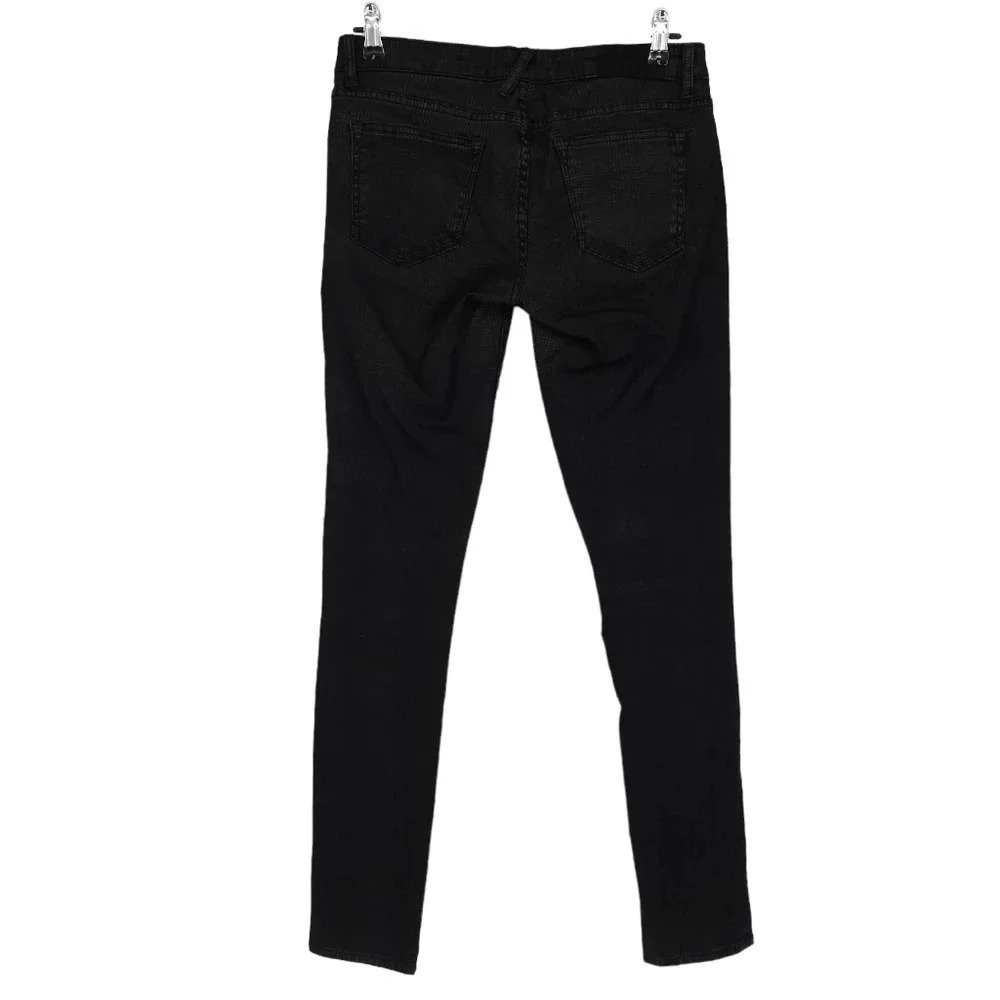 Textile Elizabeth & James Ankle Skinny Jeans Debbie Black Plaid Denim - Picture 3 of 7